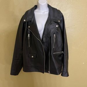 Black Faux Leather Jacket
